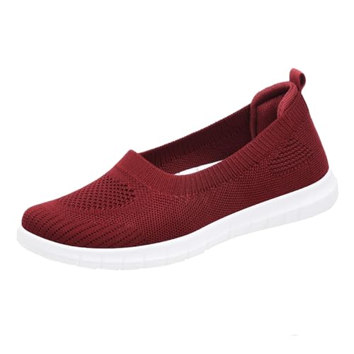 Xumilala Damen Sneaker Damenschuhe Flache Atmungsaktiv Slip-On-Freizeitschuhe weiche Sohle Stoffschuhe Schuhe Turnschuhe Leicht Laufschuhe Sportschuhe von Xumilala