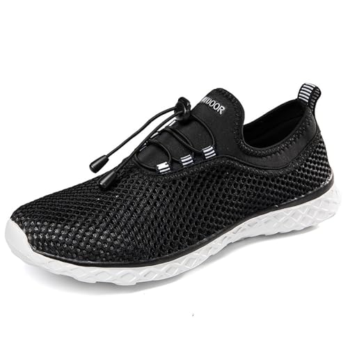 Xumilala Damen Sneaker Schuhe Mesh-Sportschuhe Atmungsaktive Hohl-Mesh Running Tennis Sommer Paar Outdoor rutschfeste Freizeitschuhe Gym von Xumilala