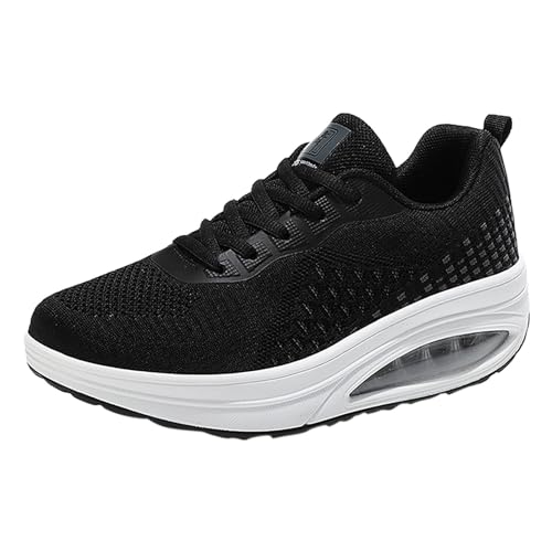 Xumilala Damen-Sneaker Sommermode Mesh Schaukelschuhe Square Dancing Schuhe Sport Atmungsaktiv rutschfeste Freizeitschuhe Outdoor Gym Freizeitschuhe von Xumilala