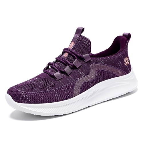Xumilala Damen Sneakers Turnschuhe Running Tennis Walking Schuhe Straßenlaufschuhe Comfortable Lightweight Loafers Slip On Flat Walking Outdoor Gym Sommer Xumilala Damen Sneakers Turnschuhe Running Tennis Walking Schuhe Straßenlaufschuhe Comfortable Lightweight Loafers Slip On Flat Walking Outdoor Gym Sommer von Xumilala