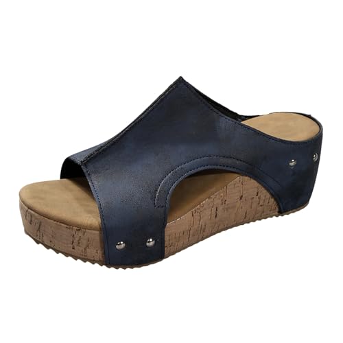 Xumilala Pantoletten Damen Flip Flops Keilsandalen dicker Sohle und offenen Zehenpartien mit Fischmaul Sommer Hausschuhe Schuhe Orthopädische Keilabsatz Slides Sandalen Plattform Slipper Plateau Xumilala Pantoletten Damen Flip Flops Keilsandalen dicker Sohle und offenen Zehenpartien mit Fischmaul Sommer Hausschuhe Schuhe Orthopädische Keilabsatz Slides Sandalen Plattform Slipper Plateau von Xumilala