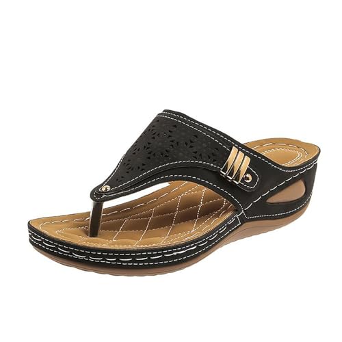 Xumilala Pantoletten Damen Flip Flops Zehentrenner dicker Sohle Keilabsatz Außenbereich Modische Lässige klassische Leder Elegante Sommer Hausschuhe Schuhe Slides Sandalen Plattform Slipper Bohemian Xumilala Pantoletten Damen Flip Flops Zehentrenner dicker Sohle Keilabsatz Außenbereich Modische Lässige klassische Leder Elegante Sommer Hausschuhe Schuhe Slides Sandalen Plattform Slipper Bohemian von Xumilala