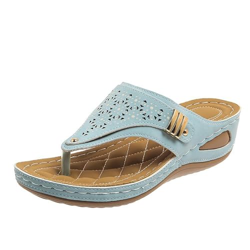 Xumilala Pantoletten Damen Flip Flops Zehentrenner dicker Sohle Keilabsatz Außenbereich Modische Lässige klassische Leder Elegante Sommer Hausschuhe Schuhe Slides Sandalen Plattform Slipper Bohemian Xumilala Pantoletten Damen Flip Flops Zehentrenner dicker Sohle Keilabsatz Außenbereich Modische Lässige klassische Leder Elegante Sommer Hausschuhe Schuhe Slides Sandalen Plattform Slipper Bohemian von Xumilala