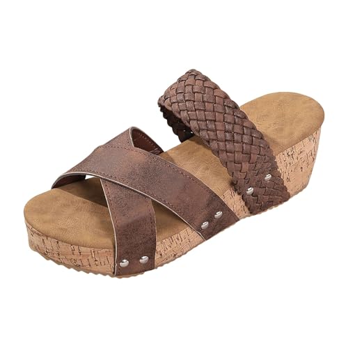 Xumilala Pantoletten Damen Flip Flops dicker Sohle Plateau Fischmaul offene Zehenpartie lässige Leder Elegante Sommer Hausschuhe Schuhe Orthopädische Keilsandalen Slides Sandalen Plattform Slipper Xumilala Pantoletten Damen Flip Flops dicker Sohle Plateau Fischmaul offene Zehenpartie lässige Leder Elegante Sommer Hausschuhe Schuhe Orthopädische Keilsandalen Slides Sandalen Plattform Slipper von Xumilala