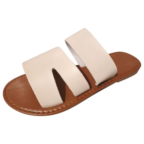 Xumilala Pantoletten Damen Flip Flops dünner Sohle Modische und lässige Elegante Sommer Hausschuhe Schuhe Orthopädische Slides Volltonfarbe Hohle Slingback Sandalen Slipper Xumilala Pantoletten Damen Flip Flops dünner Sohle Modische und lässige Elegante Sommer Hausschuhe Schuhe Orthopädische Slides Volltonfarbe Hohle Slingback Sandalen Slipper von Xumilala