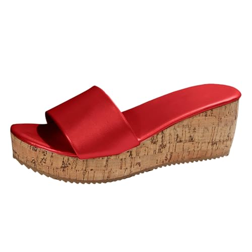Xumilala Pantoletten Damen Keilabsatz und dicker Sohle Flip Flops Elegante Sommer Sowie Einem Riemen Modische und lässige Fischmaul Hausschuhe Schuhe Slides Sandalen Plattform Slipper 2025 Xumilala Pantoletten Damen Keilabsatz und dicker Sohle Flip Flops Elegante Sommer Sowie Einem Riemen Modische und lässige Fischmaul Hausschuhe Schuhe Slides Sandalen Plattform Slipper 2025 von Xumilala