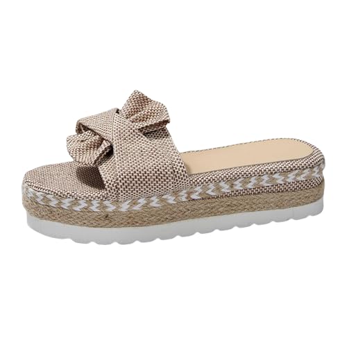 Xumilala Plateau Damen Dicker Sohle Flip Flops Freien Elegante Sommer Hausschuhe Schuhe offenem Absatz und Fischmaul einem Riemen Slides Körpergröße erhöhen Wildleder Strand Sandalen Plattform Slipper Xumilala Plateau Damen Dicker Sohle Flip Flops Freien Elegante Sommer Hausschuhe Schuhe offenem Absatz und Fischmaul einem Riemen Slides Körpergröße erhöhen Wildleder Strand Sandalen Plattform Slipper von Xumilala