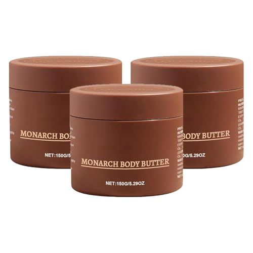 Monarch Body Butter, Tägliche Feuchtigkeitscreme für Männer mit Intensiver Feuchtigkeitsversorgung und Langanhaltendem Moschusduft, Geeignet für Alle Hauttypen (3) von Xuminny