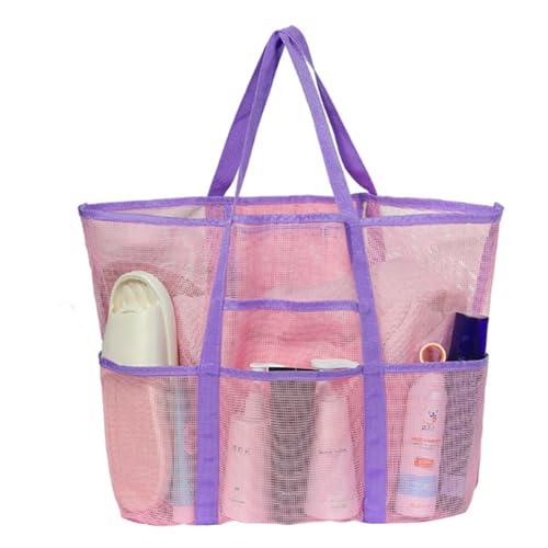 Mesh Strandtasche, große Tote Bag Causal Pool Taschen Strand Urlaub Essentials für Frauen von Xusdamyj