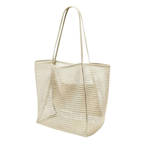 Mesh Strandtasche, große Tote Bag Causal Pool Taschen Strand Urlaub Essentials für Frauen von Xusdamyj