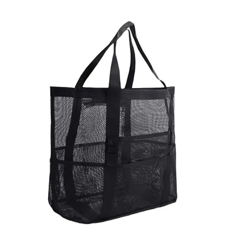 Mesh Strandtasche, große Tote Bag Causal Pool Taschen Strand Urlaub Essentials für Frauen von Xusdamyj