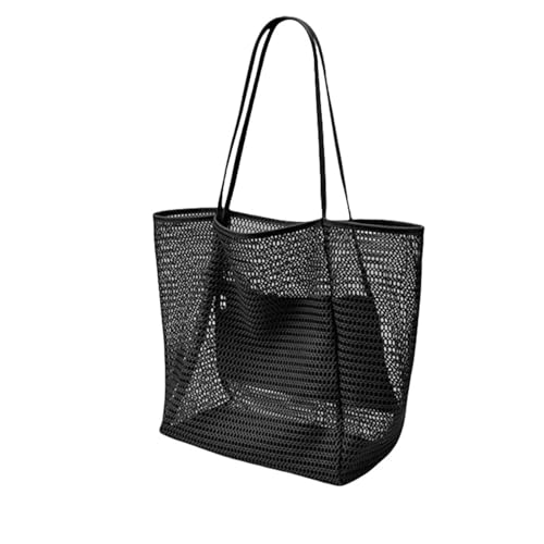 Mesh Strandtasche, große Tote Bag Causal Pool Taschen Strand Urlaub Essentials für Frauen von Xusdamyj