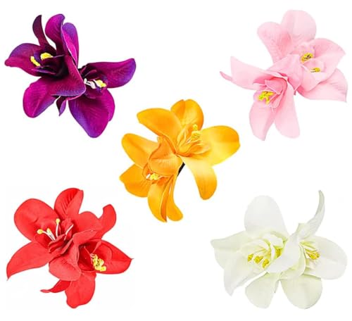 Blume Haarspange Böhmische Hawaiian Stoff Künstliche Orchideen Haarspange von Xuxinsheng