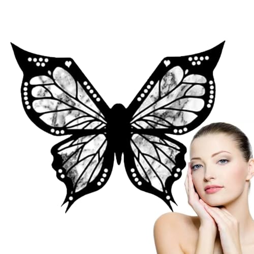 Xvilmaun Make -up -Schablone, Eye Liner -Schablone,Easy Eye Liner Schablone Tool | Wasserdichte wiederverwendbare Präzision Schnellvorlage für Frauen Mädchen Reisen nach Hause Anfänger Profis von Xvilmaun