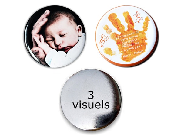 3Er-Set Buttons Mit Ihrem/Ihren Design(S - Bestellen Sie Ihr Eigenes Trio Personalisierbarer Runder in Den Größen 38 Oder 56 Mm 3Er-Set Buttons Mit Ihrem/Ihren Design(S - Bestellen Sie Ihr Eigenes Trio Personalisierbarer Runder in Den Größen 38 Oder 56 Mm von XxGalleryDesign