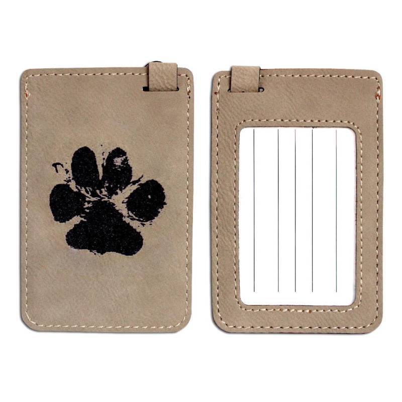 Gepäckanhänger Mit Eingraviertem Fußabdruck Ihres Haustiers. Kofferzubehör, Hundetasche, Katzengepäck, Transporttasche Usw von XxGalleryDesign