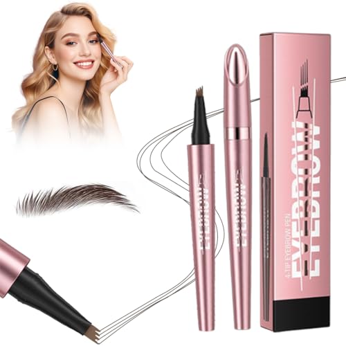 2025 Neu Magischer Augenbrauenstift, 3D Microblading, mit 4 Gabelspitzen, Wasserdichter Augenbrauenstift, Langanhaltenden Magischer Brow Pencil Erzeugt Mühelos Natürlich Aussehende Brauen(Dunkelbraun) 2025 Neu Magischer Augenbrauenstift, 3D Microblading, mit 4 Gabelspitzen, Wasserdichter Augenbrauenstift, Langanhaltenden Magischer Brow Pencil Erzeugt Mühelos Natürlich Aussehende Brauen(Dunkelbraun) von Xynqura