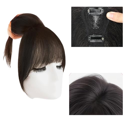 Natural,10 inch,Xytraiihw Clip in Haarverlängerungen Für Frauen, Clip in Pony Haar Extensions Fringe Vordere Haar Stück Unsichtbare Haarnadel Für Den Täglichen Verschleiß von Xytraiihw