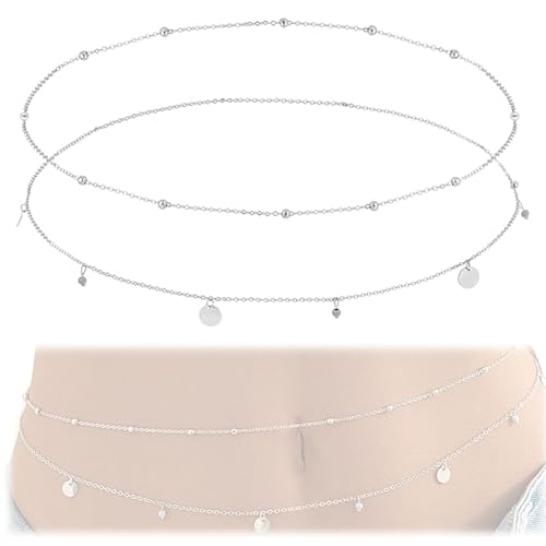 Bauchkette, Taillenketten, Paillettengürtel, Körperkette für Frauen und Mädchen Bauchkette, Taillenketten, Paillettengürtel, Körperkette für Frauen und Mädchen von Xyvona