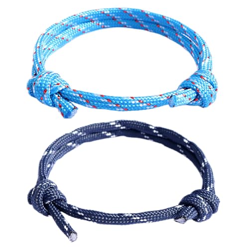 Xyvona Armband aus Segeltau, Surfer-Armband Set, Einfaches dezentes Armbands für den Alltag, Maritimes Armbands, Wasserfest Xyvona Armband aus Segeltau, Surfer-Armband Set, Einfaches dezentes Armbands für den Alltag, Maritimes Armbands, Wasserfest von Xyvona