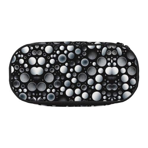 Xzdal Ungleichmäßige Bilder bedrucktes Federmäppchen zur Aufbewahrung von Schreibwaren oder Kosmetika, Catering für vielfältige Aufbewahrungsbedürfnisse, Schwarz , Einheitsgröße, Kosmetikkoffer von Xzdal