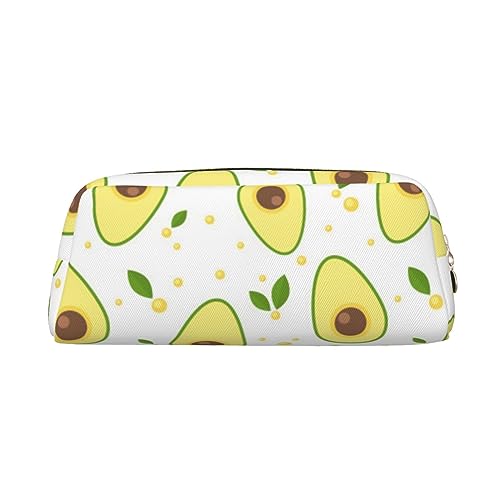 Xzeit Avocado Federmäppchen Stiftebox Reißverschluss Federmäppchen Leder Federmäppchen für Jungen und Mädchen, gold, Einheitsgröße, Taschen-Organizer von Xzeit