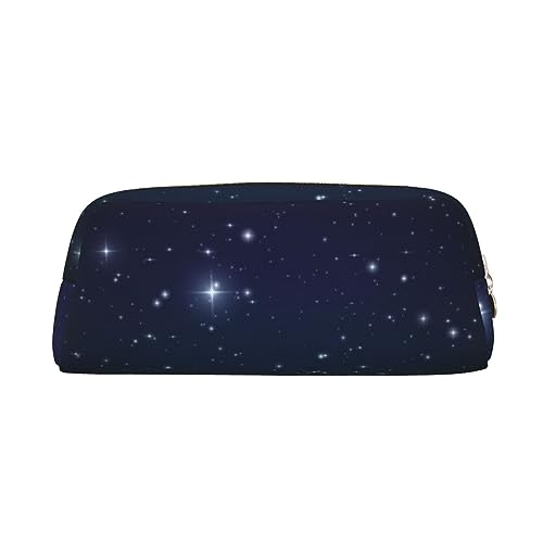 Xzeit Bright Stars Federmäppchen Stiftebox Reißverschluss Federmäppchen Leder Federmäppchen für Jungen und Mädchen, gold, Einheitsgröße, Taschen-Organizer von Xzeit