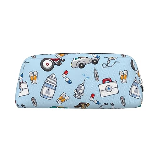 Xzeit Cartoon Tools Federmäppchen Stiftebox Reißverschluss Bleistift Taschen Leder Federmäppchen für Jungen und Mädchen, silber, Einheitsgröße, Taschen-Organizer von Xzeit