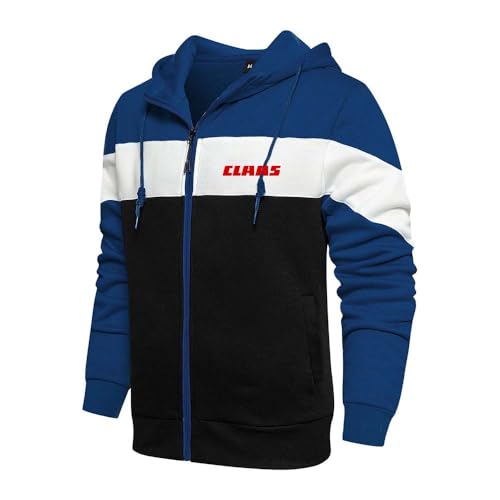 XzwgYlx Herren Hoodies Sweatshirt Jacken – CL_AAS Cardigan Reißverschluss Kapuzenjacke, Freizeitjacken, Frühling Herbst Langarm Casual Sport Mäntel,XL,Blue von XzwgYlx