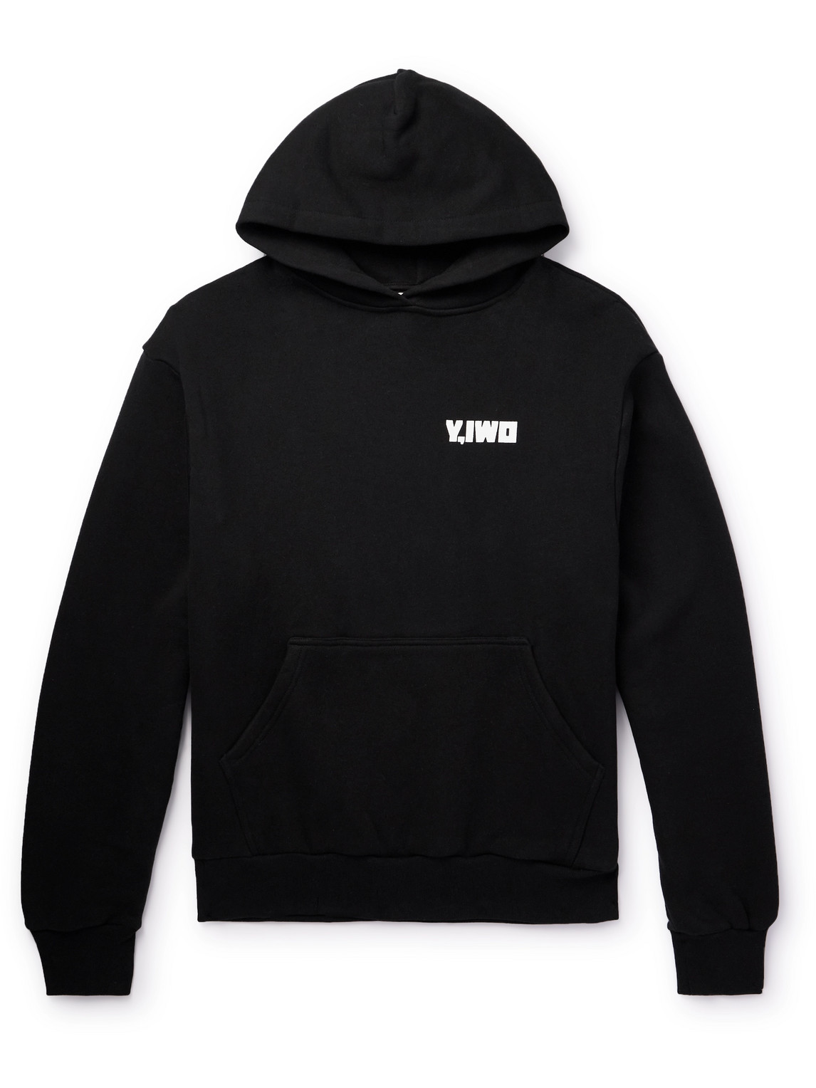 Y,IWO - Hardwear Logo-Print Cotton-Jersey Hoodie - Men - Black - M von Y,IWO