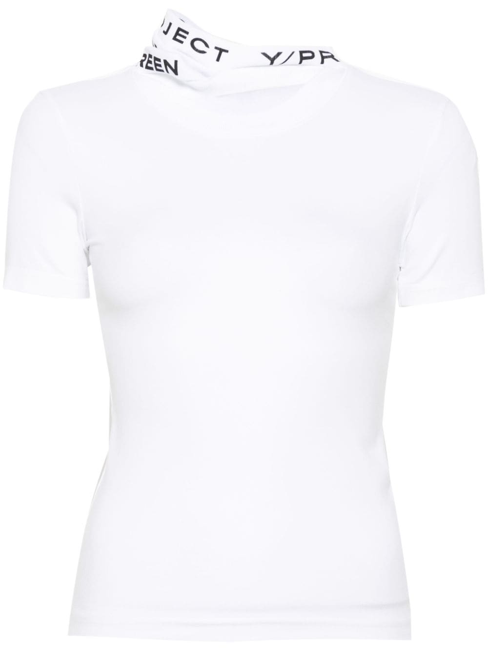 Y/Project Evergreen T-Shirt mit Kragen im Layering-Look - Weiß von Y/Project
