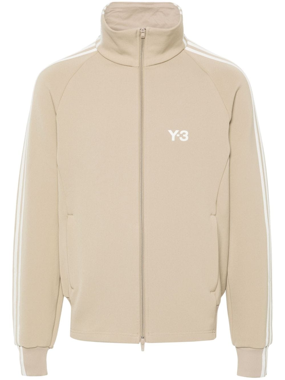 Y-3 Sweatshirt mit Logo-Streifen - Nude von Y-3