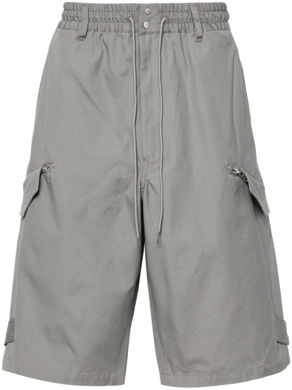 Y-3 Cargo-Shorts mit Kordelzug - Grau von Y-3