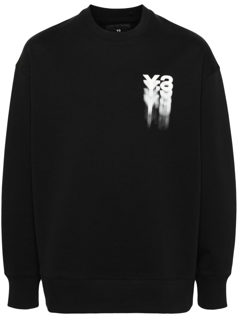 Y-3 GFX Sweatshirt aus Bio-Baumwolle - Schwarz von Y-3