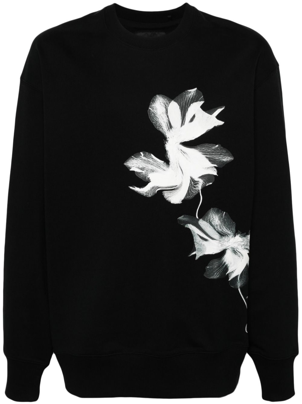 Y-3 GFX Sweatshirt mit Blumen-Print - Schwarz von Y-3