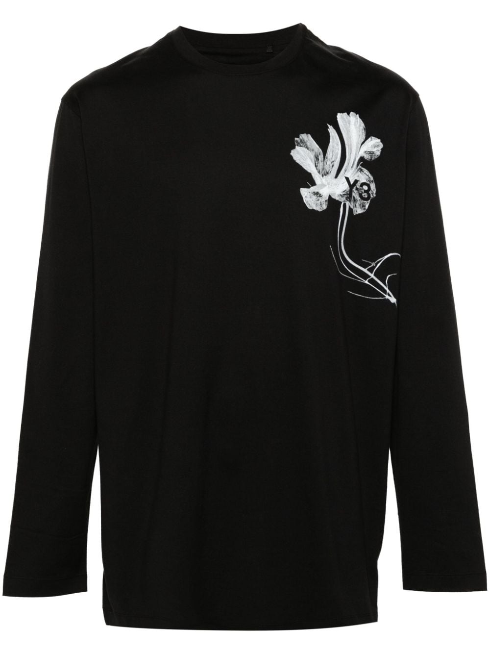 Y-3 GFX T-Shirt mit Blumen-Print - Schwarz von Y-3