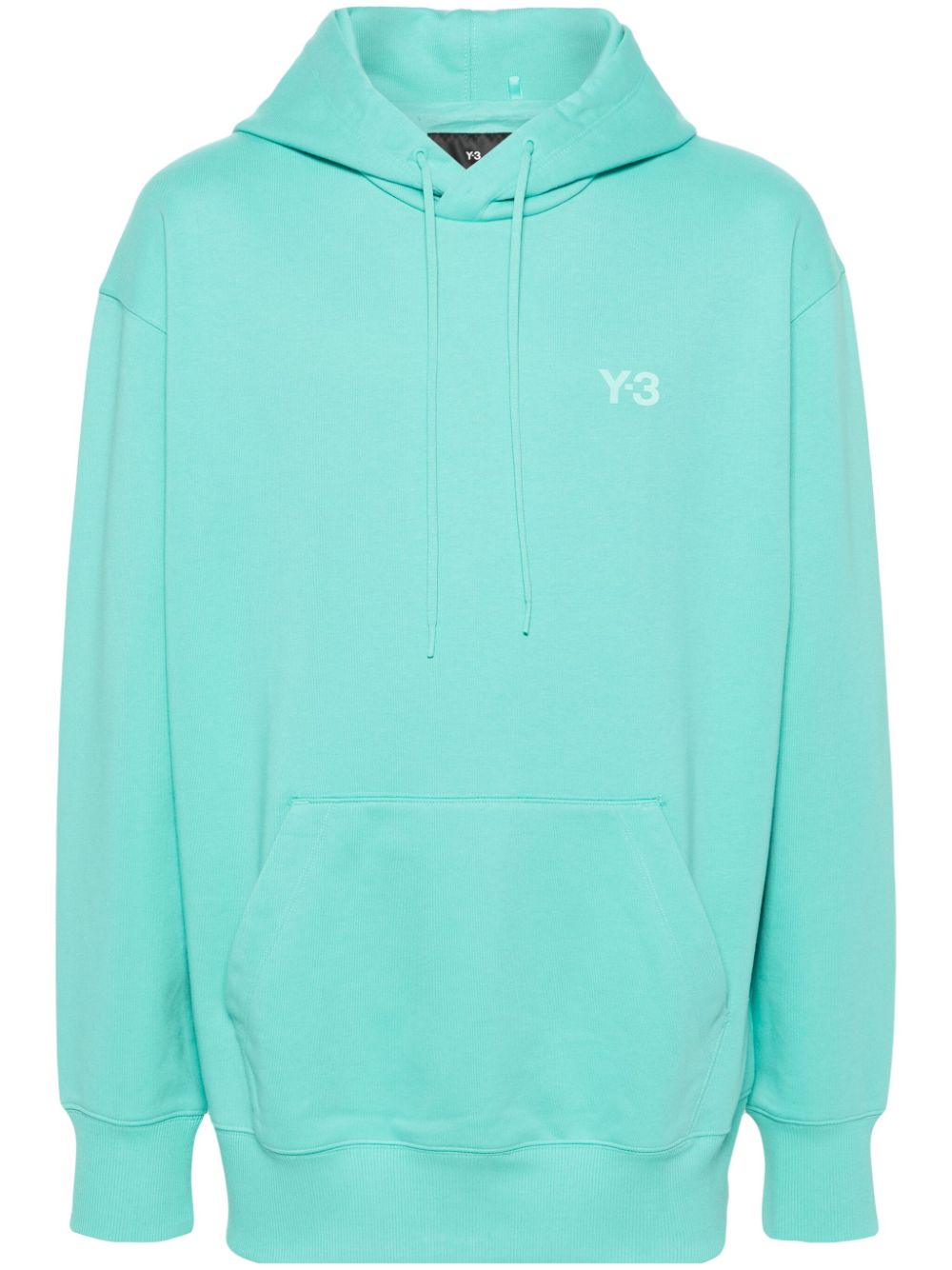 Y-3 Hoodie mit Logo-Print - Blau von Y-3