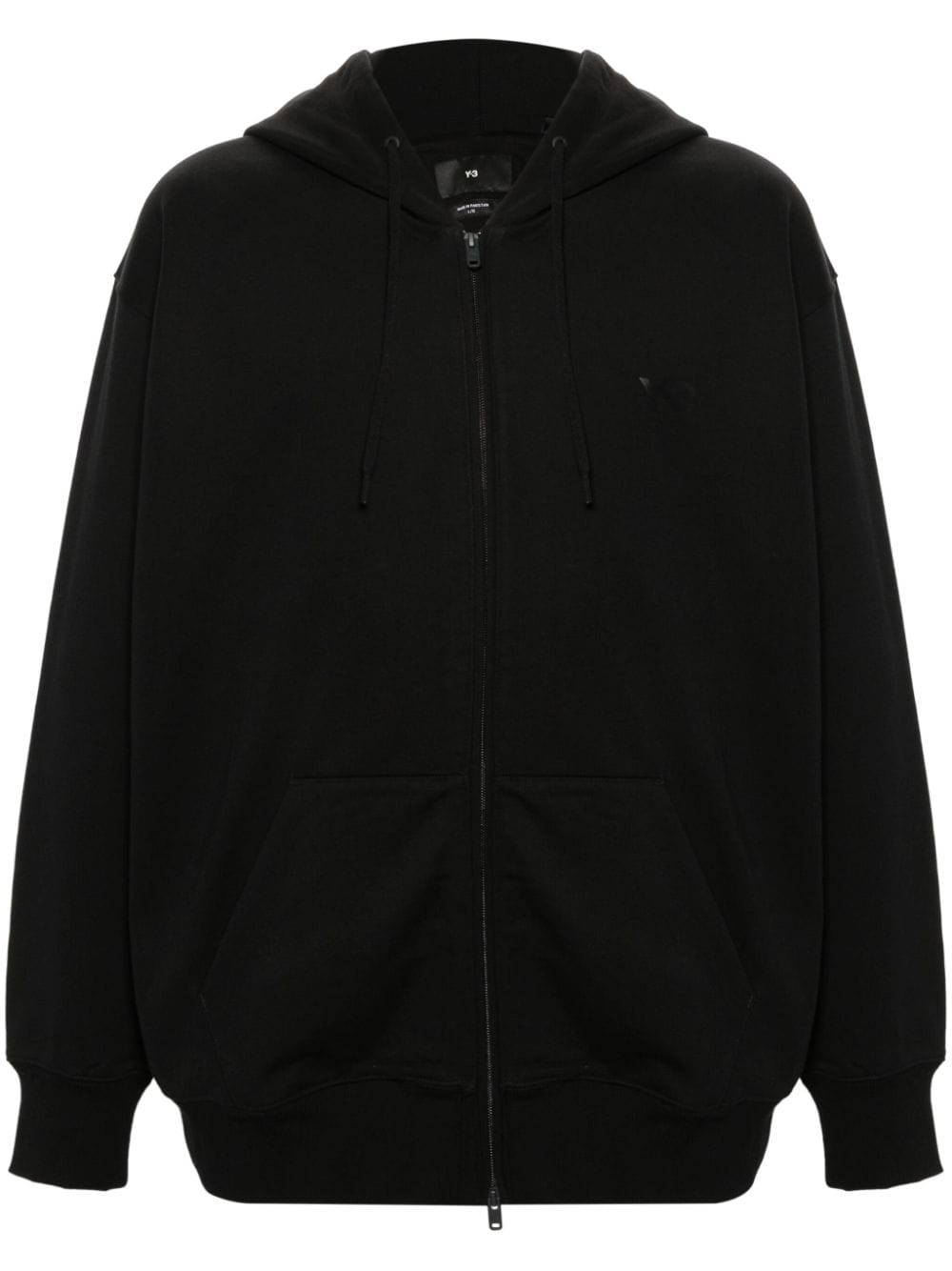 Y-3 Kapuzenjacke mit Logo-Applikation - Schwarz von Y-3