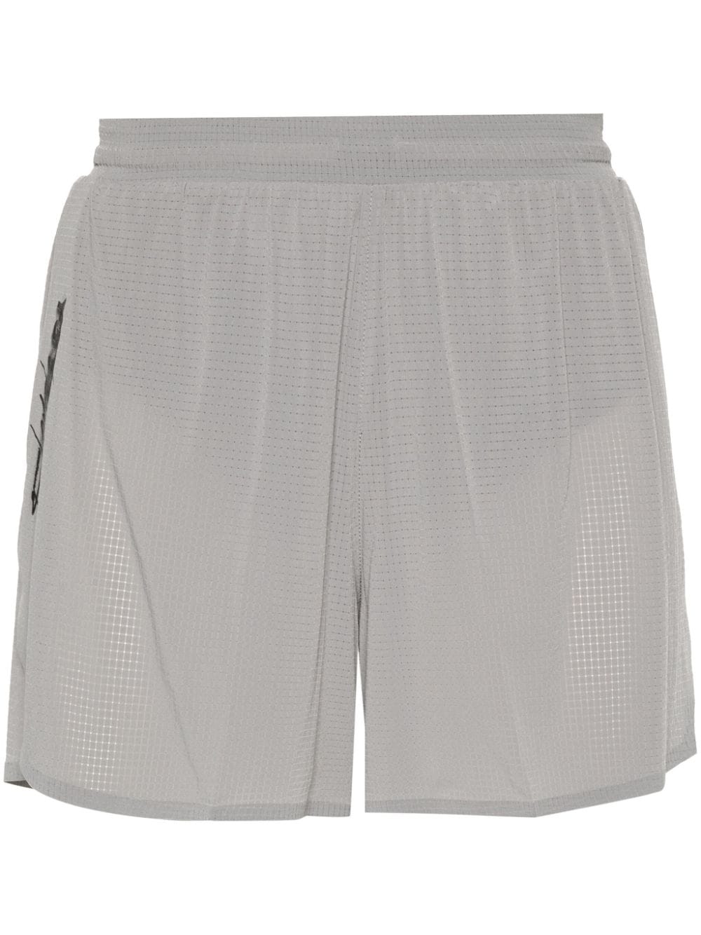 Y-3 Karierte Lauf-Shorts - Grau von Y-3