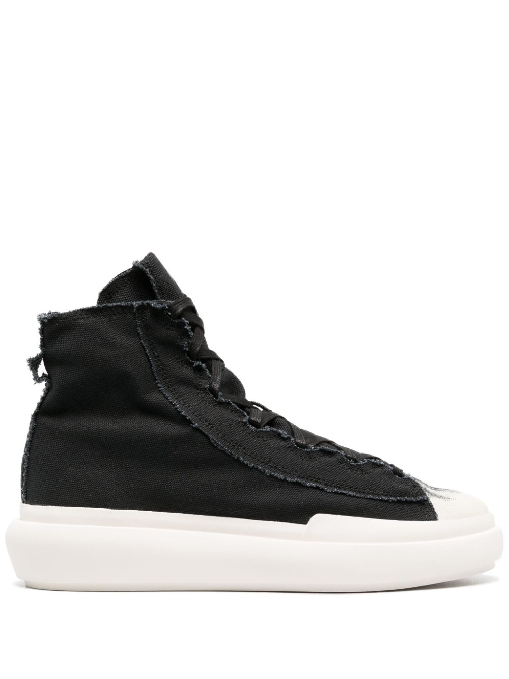 Y-3 Nizza High-Top-Sneakers im Used-Look - Schwarz von Y-3