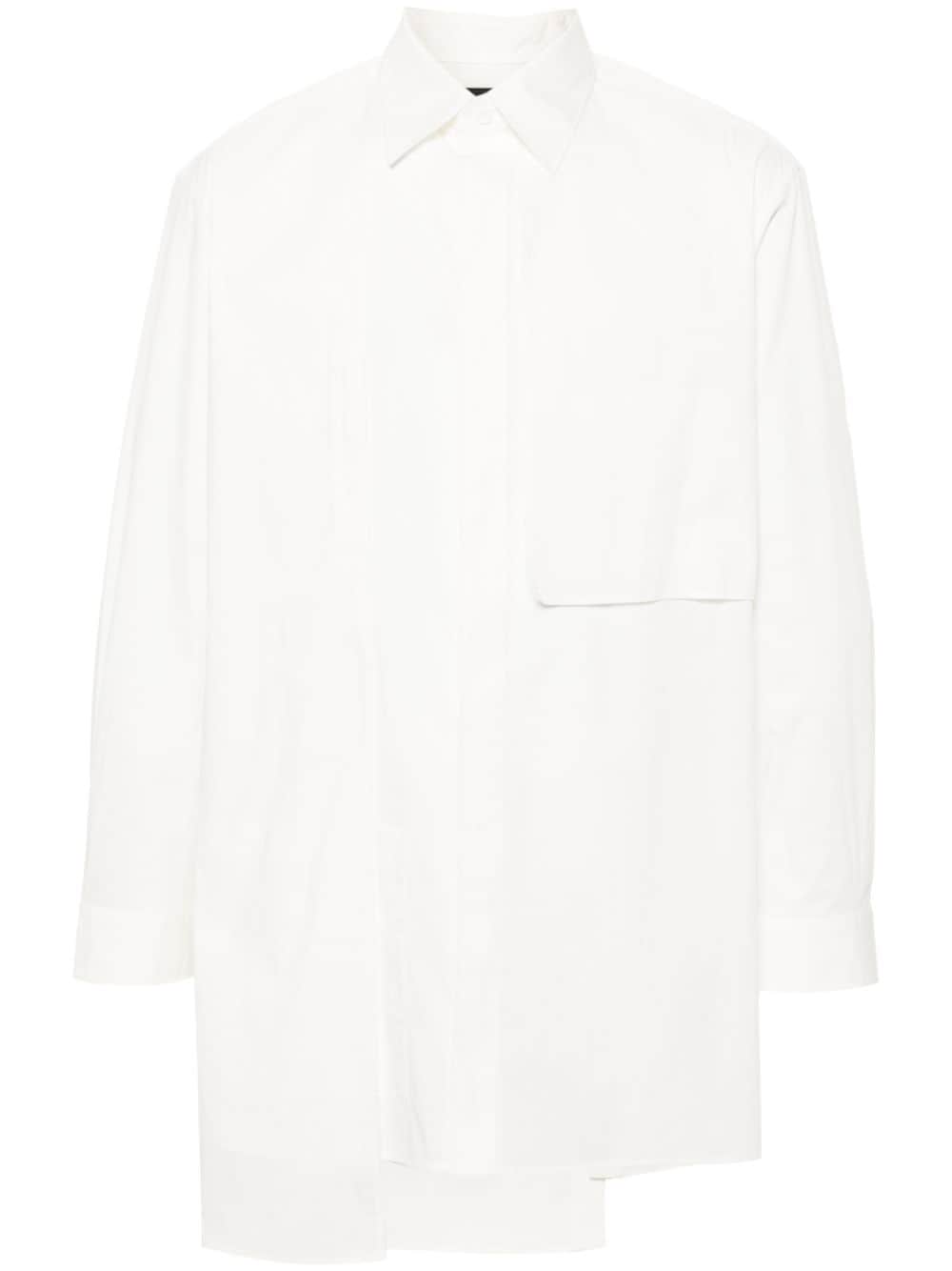 Y-3 Popeline-Hemd im Layering-Look - Weiß von Y-3