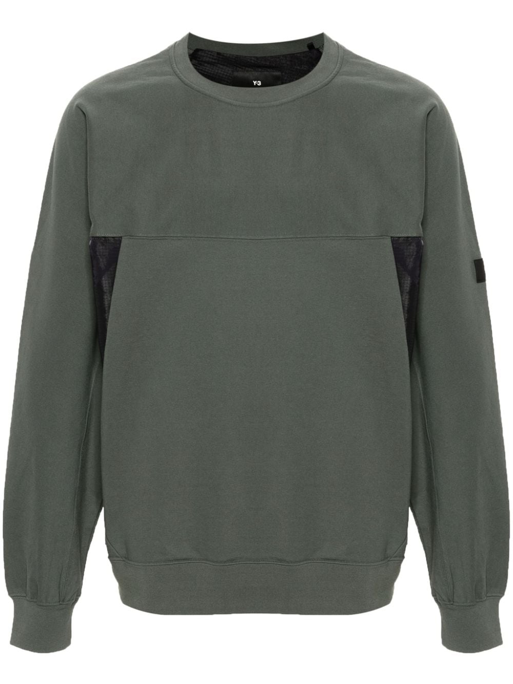 Y-3 Stretch Terry Crew Sweatshirt - Grün von Y-3