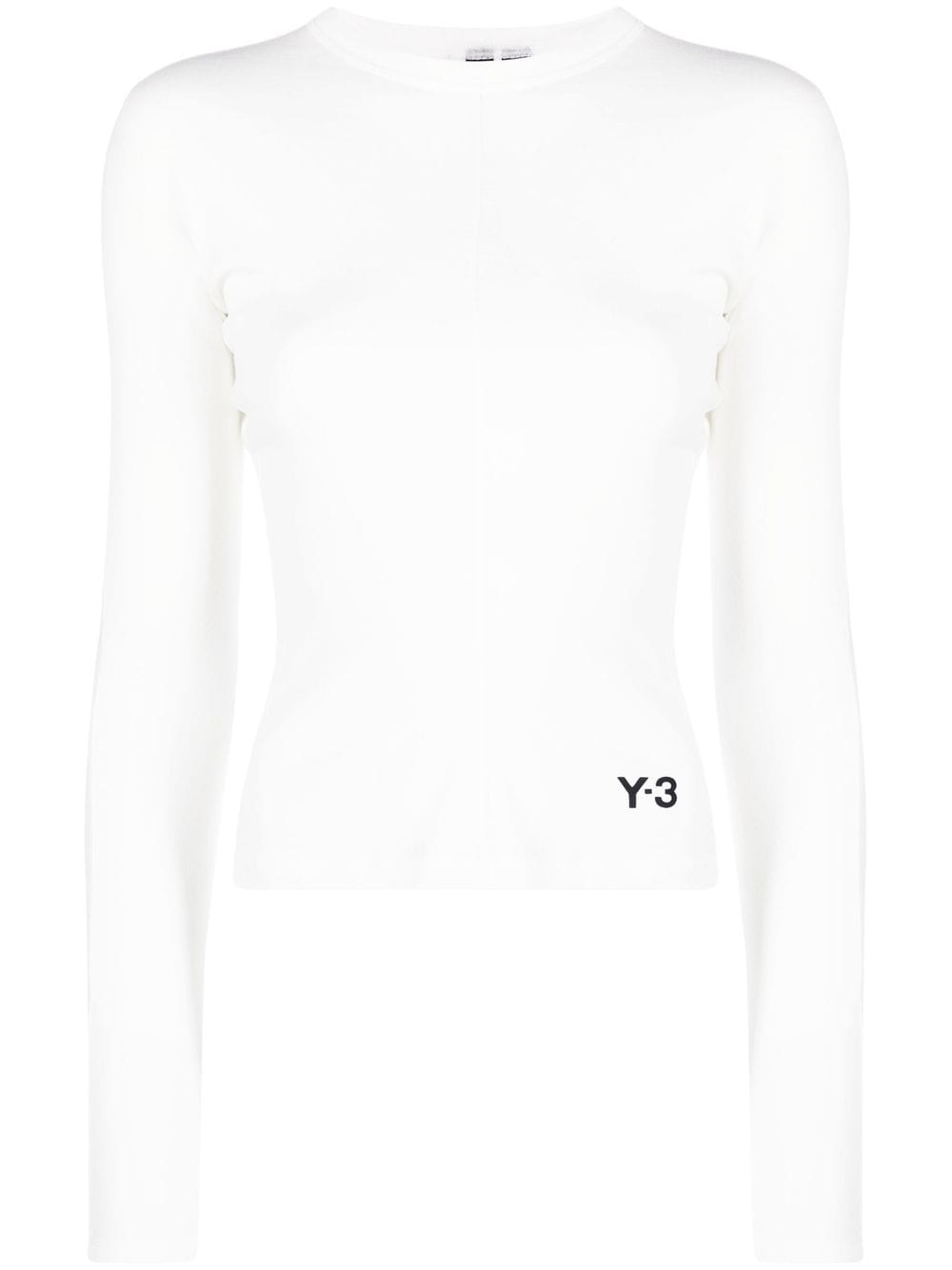 Y-3 T-Shirt aus Bio-Baumwolle mit Logo-Print - Weiß von Y-3