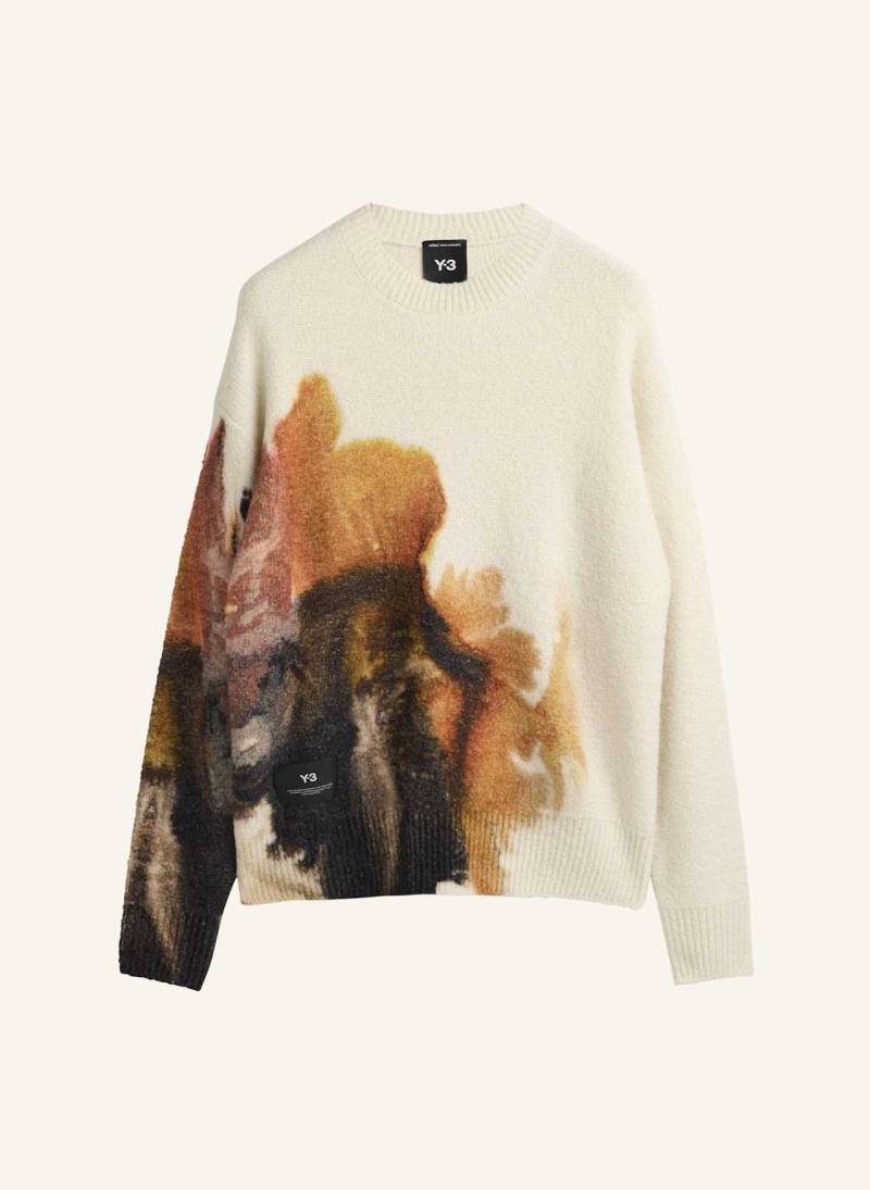 Y-3 Y-3 Aop Strickpullover weiss von Y-3