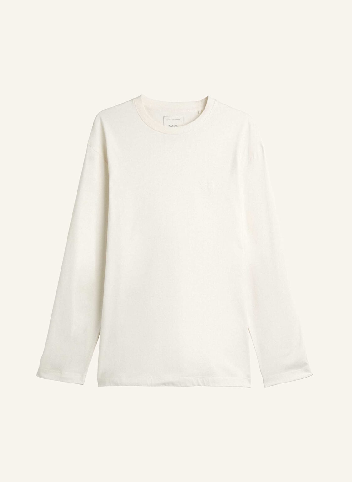 Y-3 Y-3 Logo Langarmshirt weiss von Y-3
