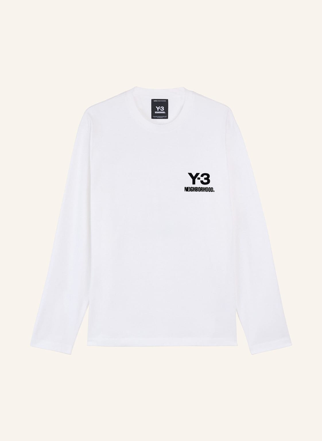 Y-3 Y-3 Nbhd Logo Ls Shirt weiss von Y-3