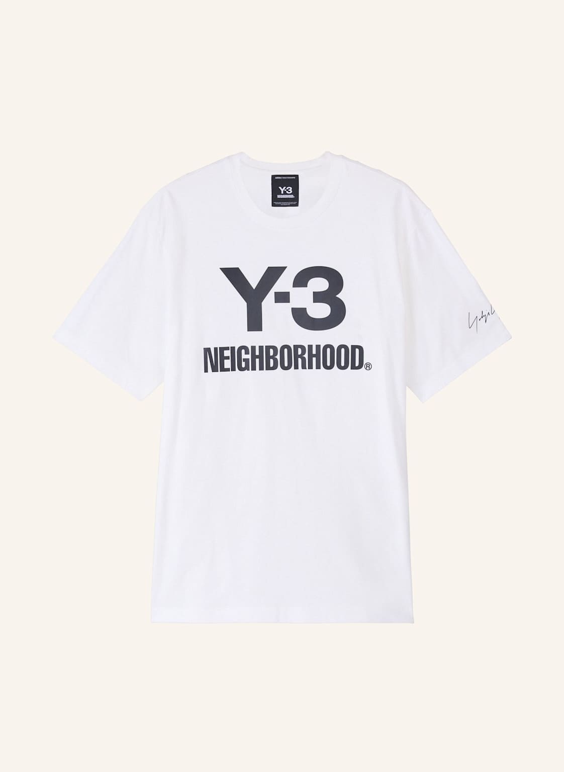 Y-3 Y-3 Nbhd Logo T-Shirt weiss von Y-3