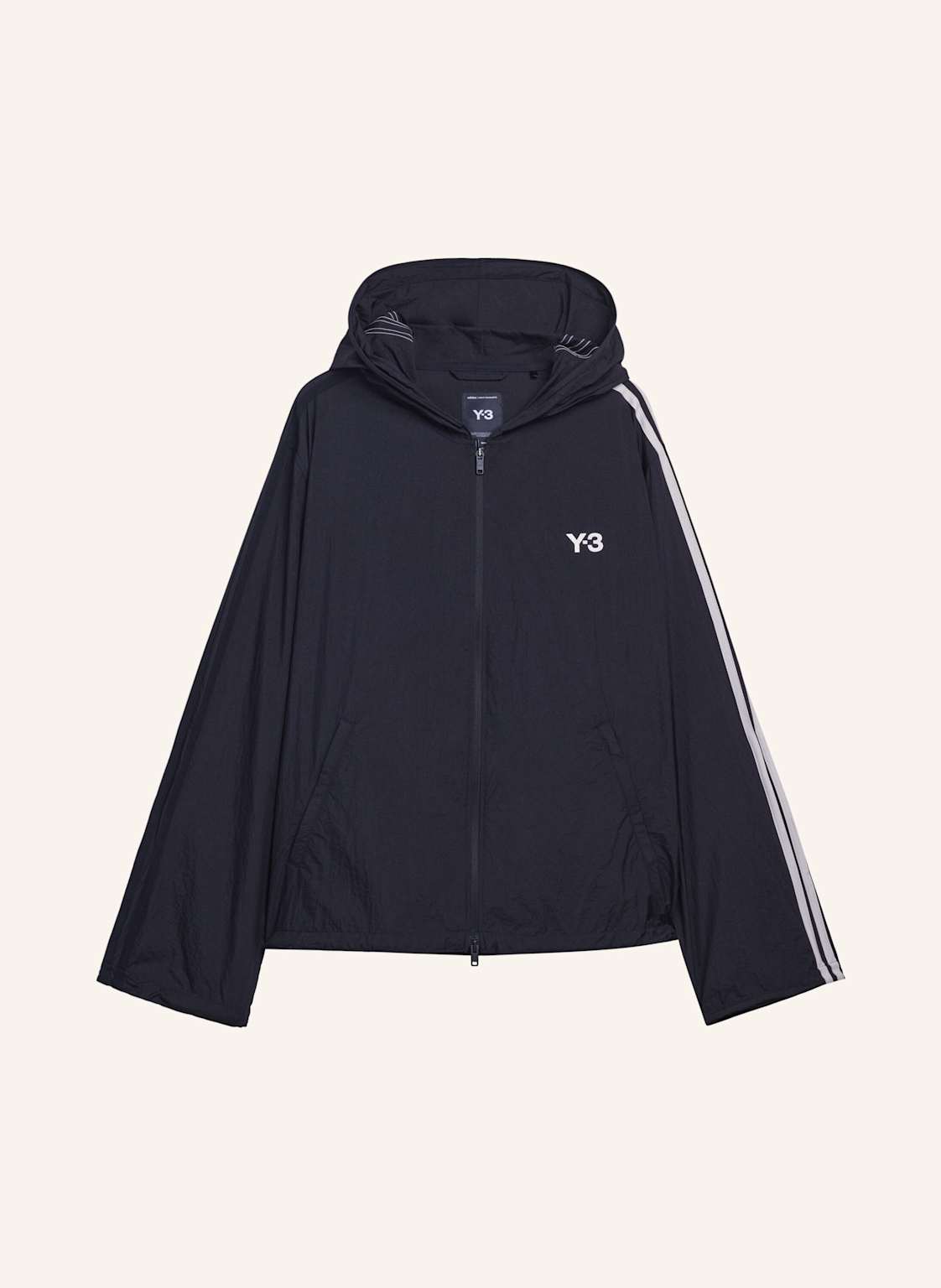 Y-3 Y-3 Nylon Wired 3-Streifen Track Top schwarz von Y-3