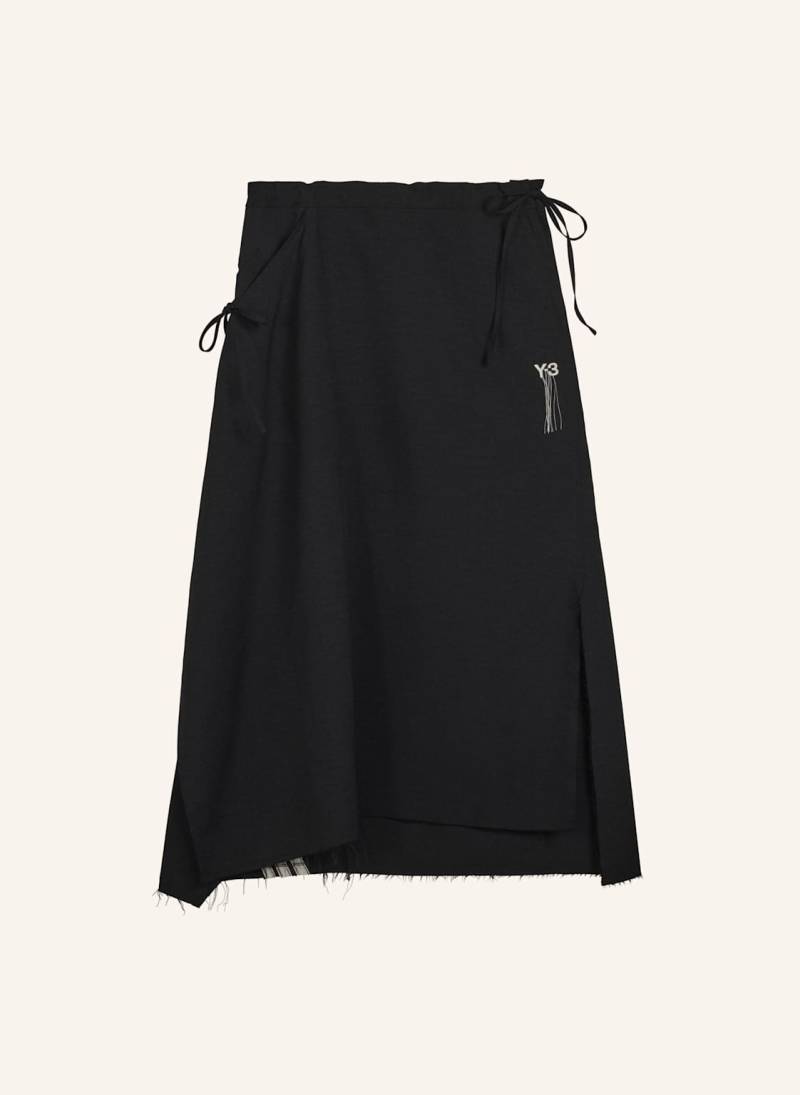 Y-3 Y-3 Sport Uniform Raw Cut 3-Streifen Rock schwarz von Y-3