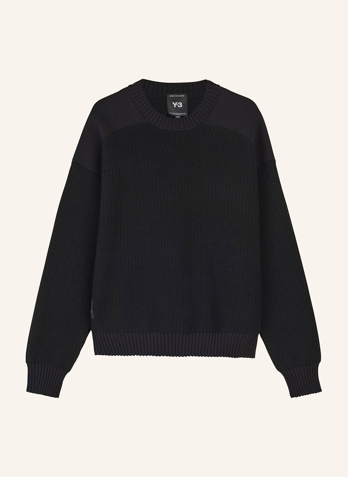 Y-3 Y-3 Ut Knit Crew Pullover schwarz von Y-3